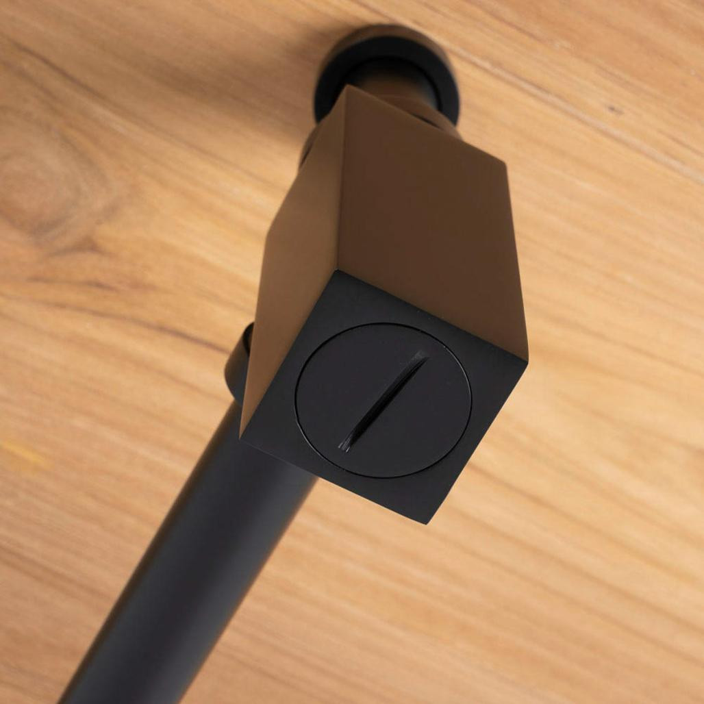 Sifón cuadrado negro mate Sifón cuadrado negro mate