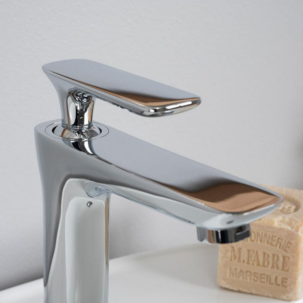 Grifo para lavabo de cuarto Ems cromado