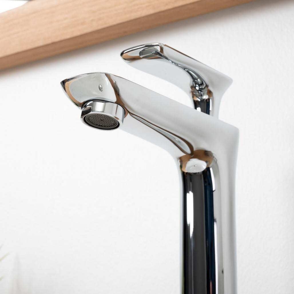Grifo alto para cuarto de baño Ems cromado Grifo alto para cuarto de baño Ems cromado