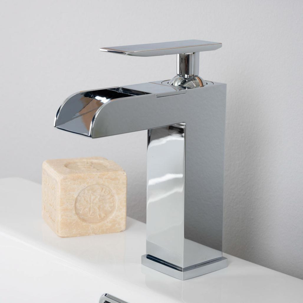 Grifo cascada para lavabo Shannon cromado