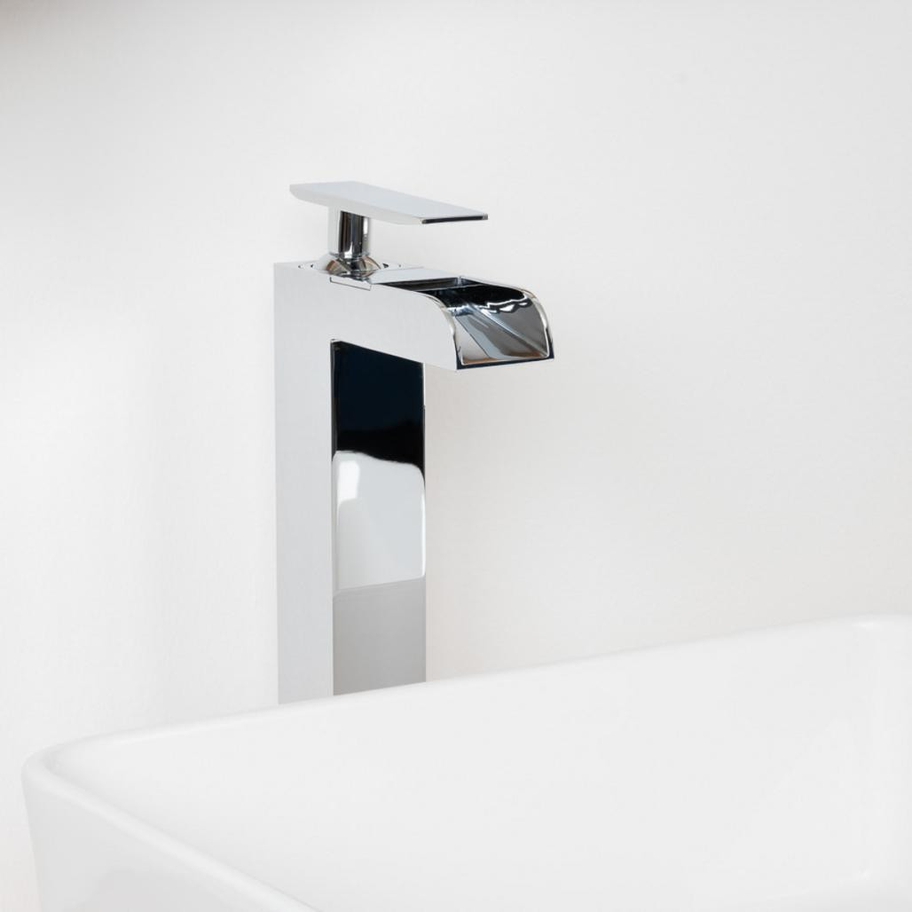 Grifo tipo cascada para lavabo Shannon cromado Grifo tipo cascada para lavabo Shannon cromado