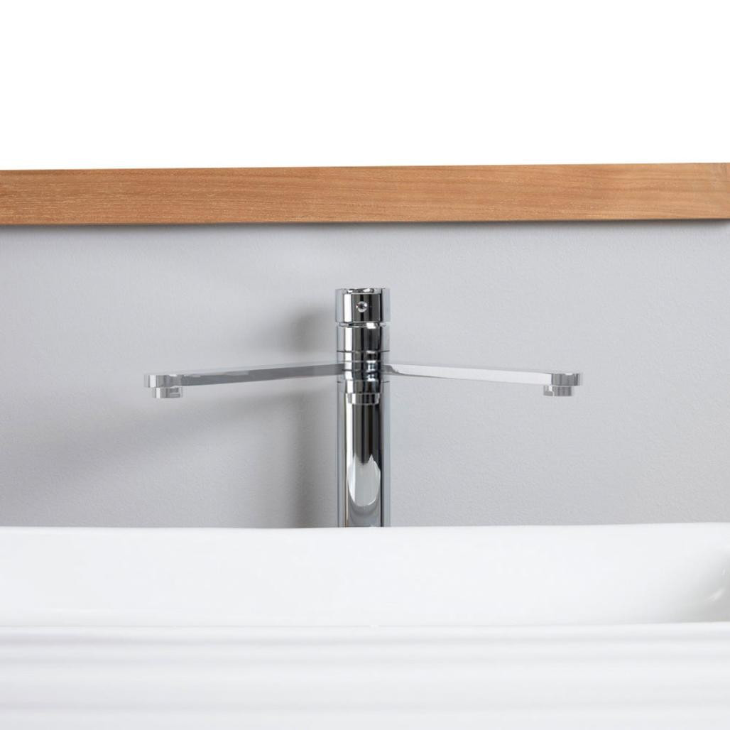 Grifo monomando alto para cuarto de baño Corrib cromado