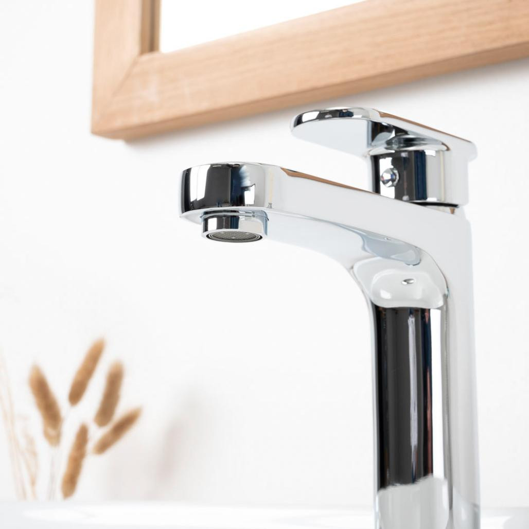 Grifo mezclador para lavabo Arno cromado