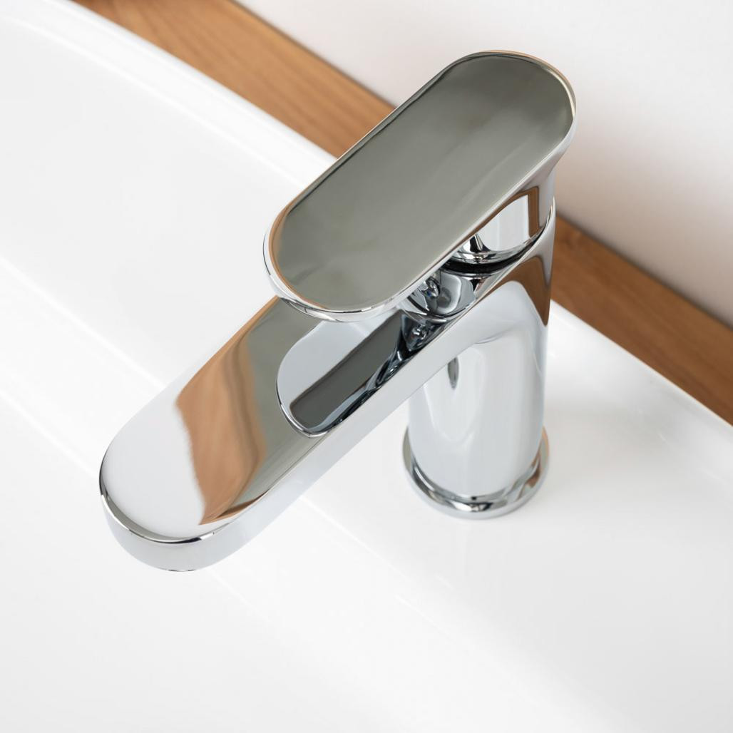 Grifo mezclador para lavabo Arno cromado