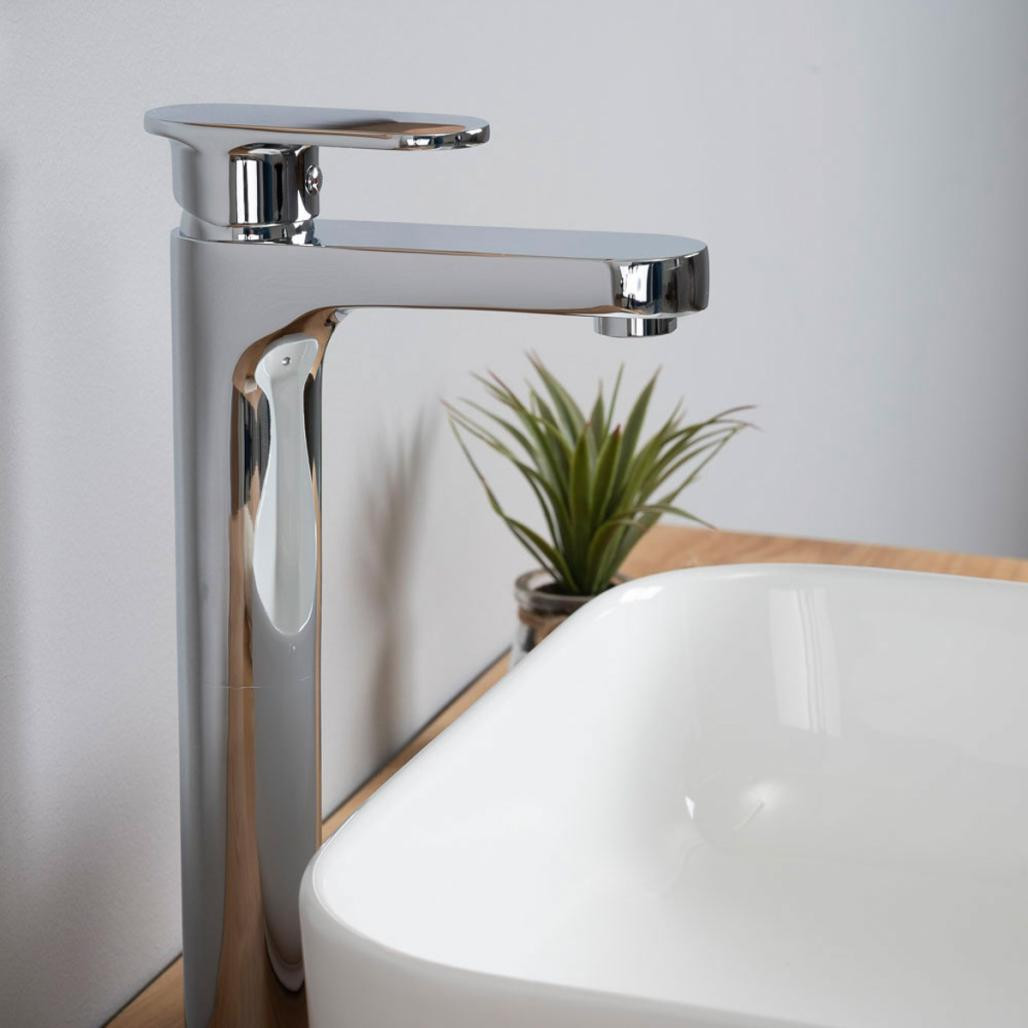 Grifo alto monomando Arno cromado