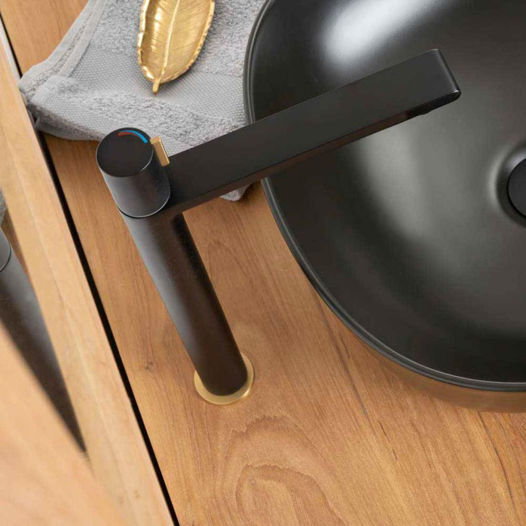 Grifo lavabo monomando progresivo Tamisa black Grifo lavabo monomando progresivo Tamisa black