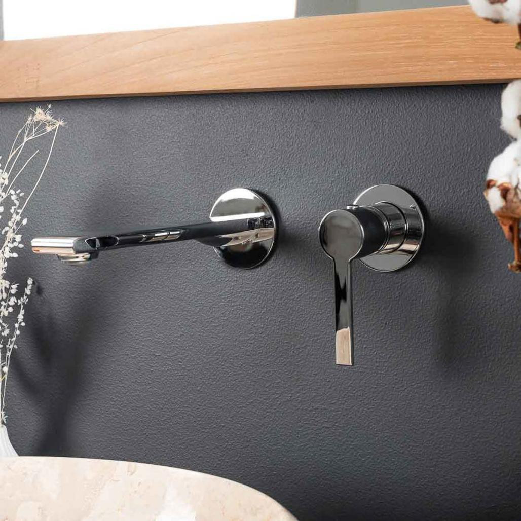 Grifo de pared para lavabo Tamisa cromado