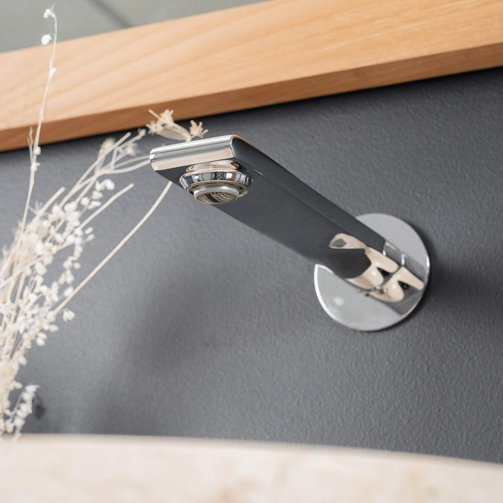 Grifo de pared para lavabo Tamisa cromado