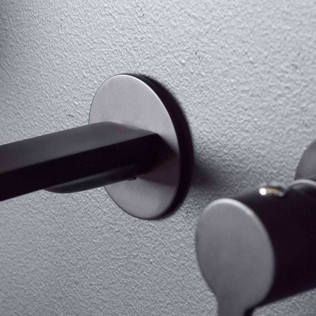 Monomando de pared para lavabo Tamisa negro