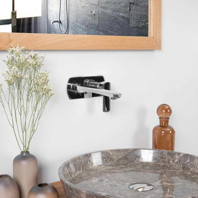 Grifo empotrado de pared para lavabo Tamisa