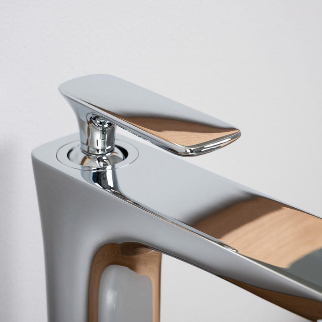 Grifo monomando elevado Glomma cromado