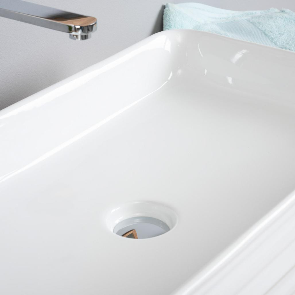 El lavabo de cerámica rectangular Trooper 67cm El lavabo de cerámica rectangular Trooper 67cm