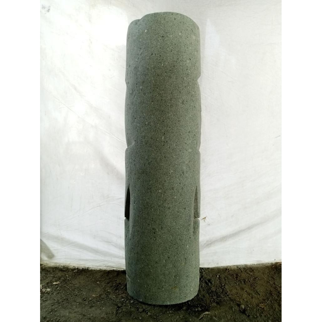 Tótem oceanà­a tiki jardà­n con piedra volcànica 1,50 m