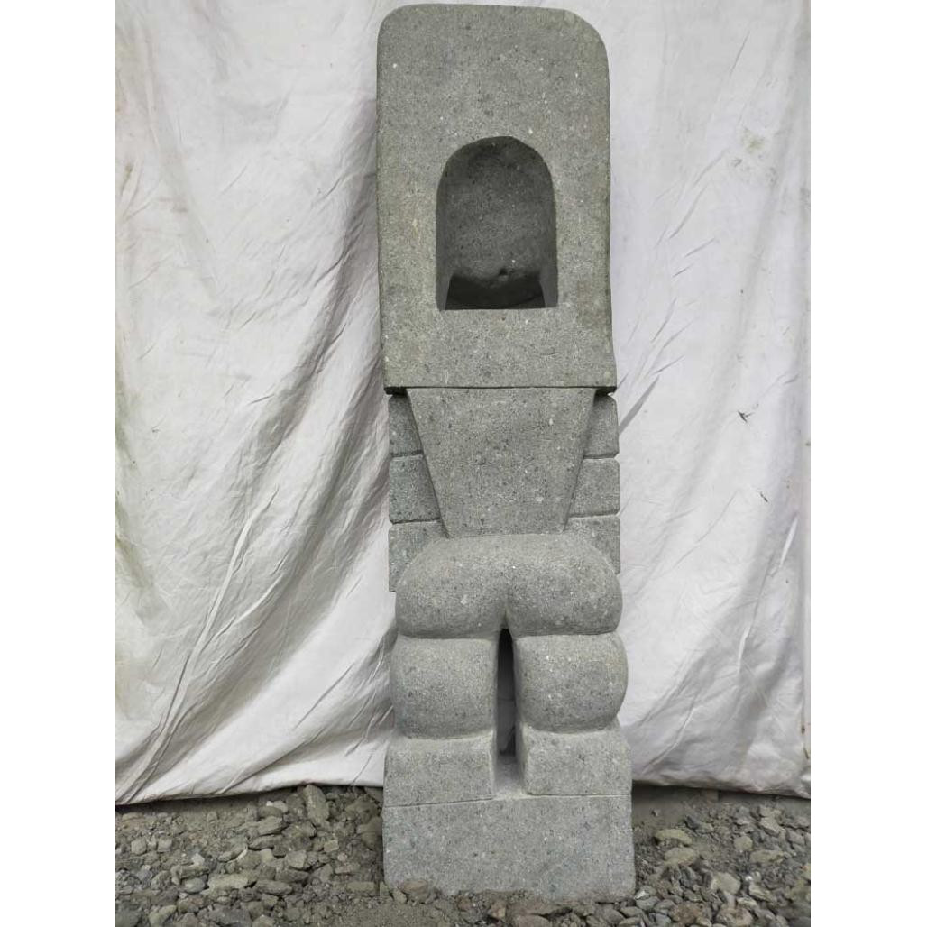Estatua de piedra tiki polinesia 1m Estatua de piedra tiki polinesia 1m