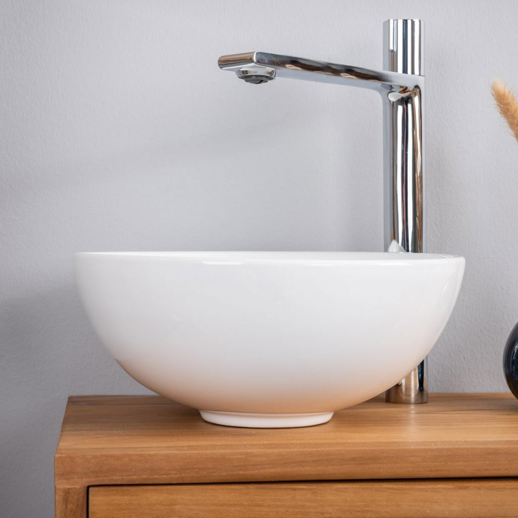 Pequeño lavabo de cerámica Luna 28cm Pequeño lavabo de cerámica Luna 28cm