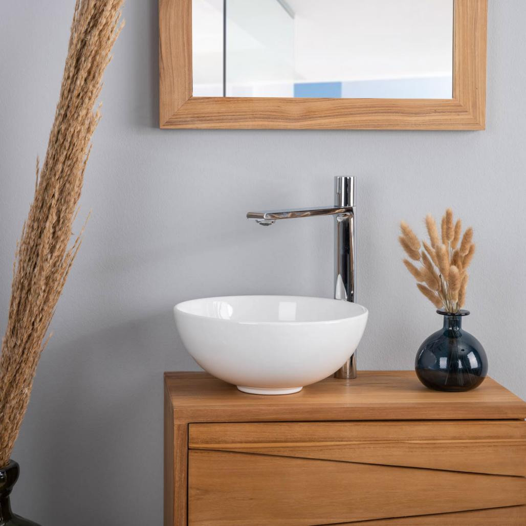 Pequeño lavabo de cerámica Luna 28cm Pequeño lavabo de cerámica Luna 28cm