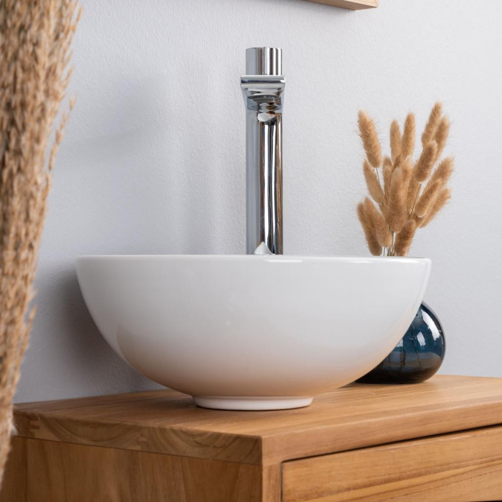 Pequeño lavabo de cerámica Luna 28cm Pequeño lavabo de cerámica Luna 28cm