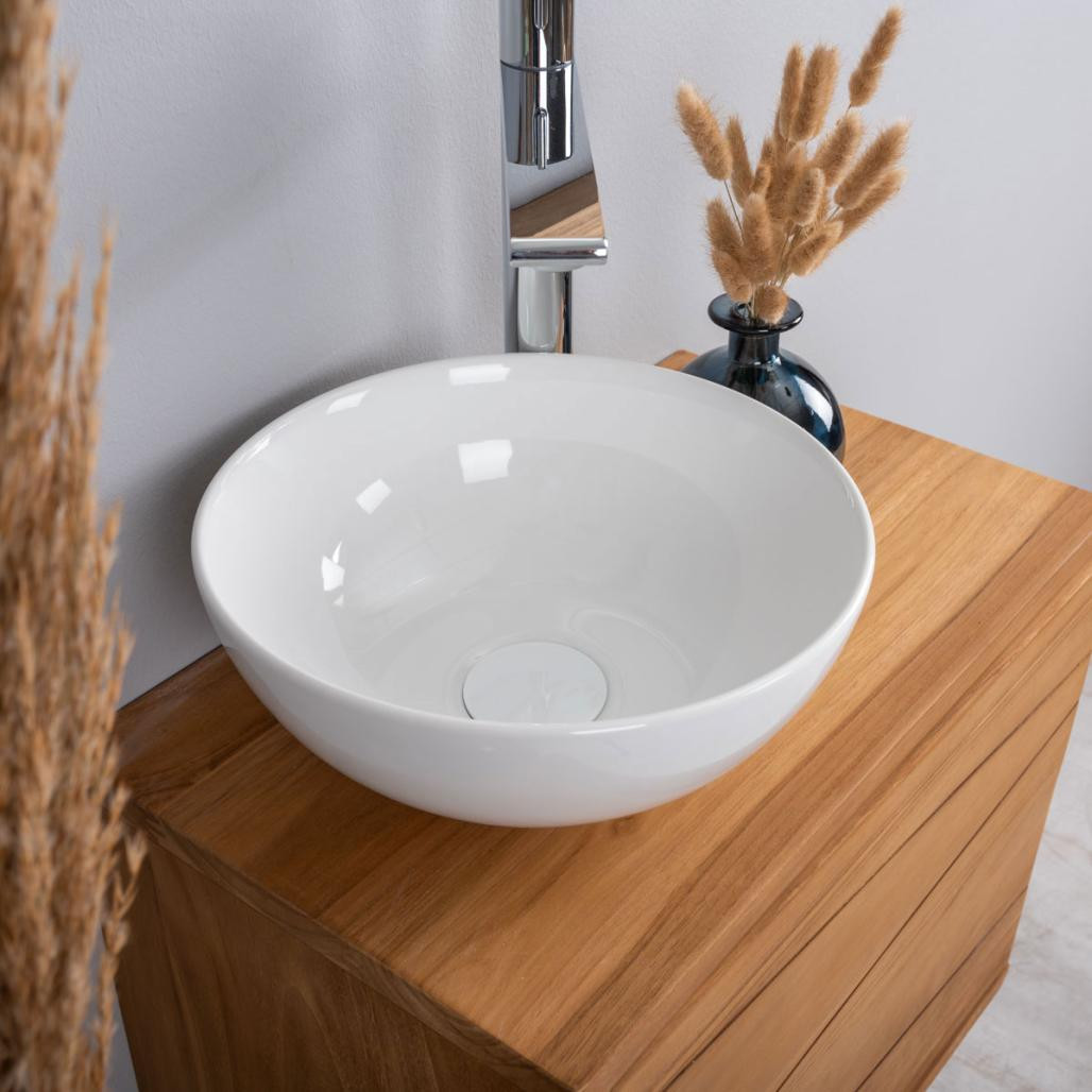 Pequeño lavabo de cerámica Luna 28cm