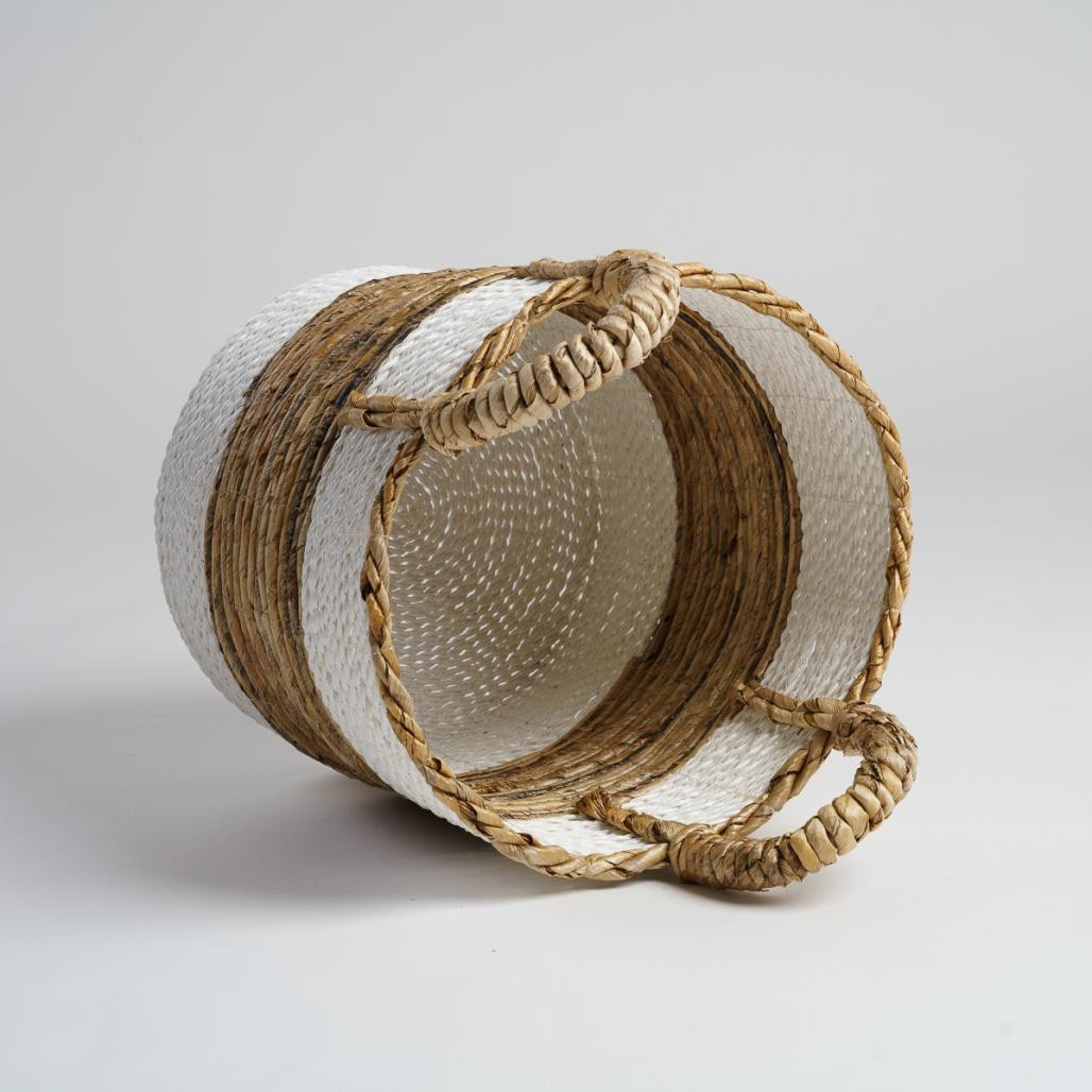 Cesta de mimbre blanco M Unix