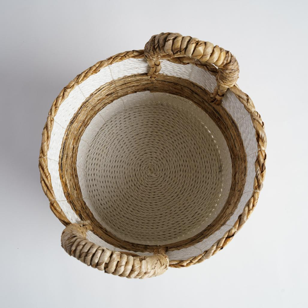 Cesta de mimbre blanco M Unix