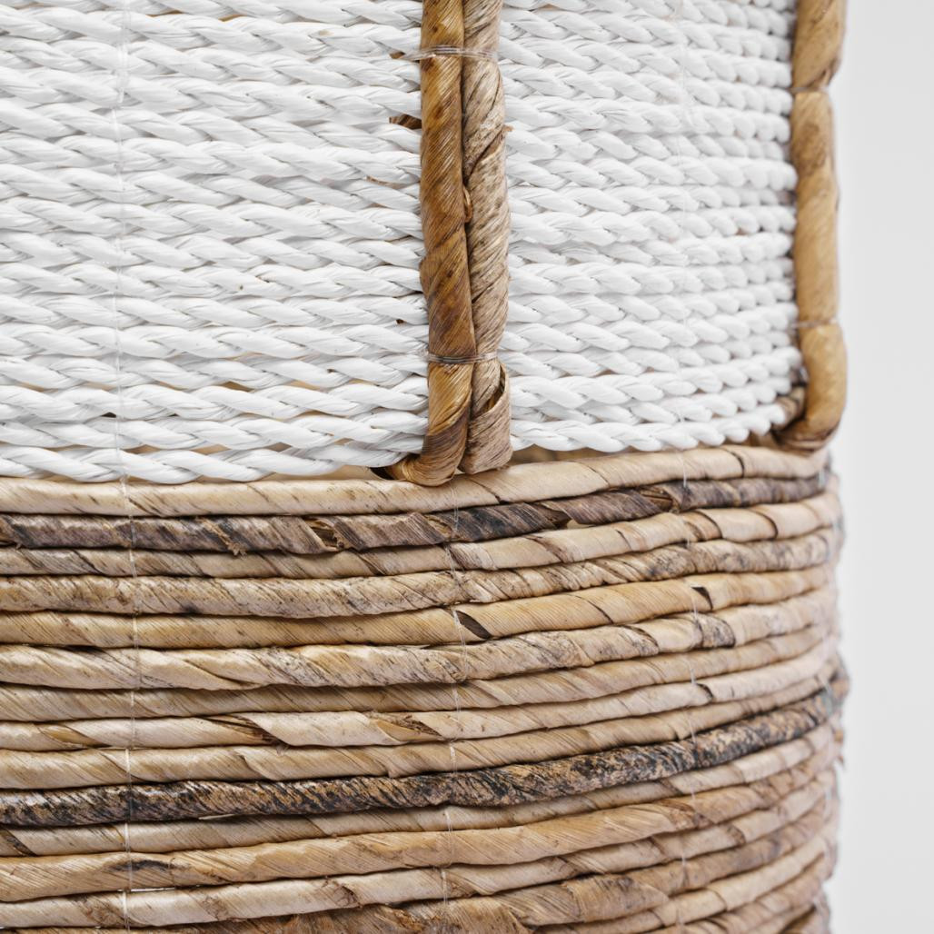 Cesta de mimbre blanco M Unix