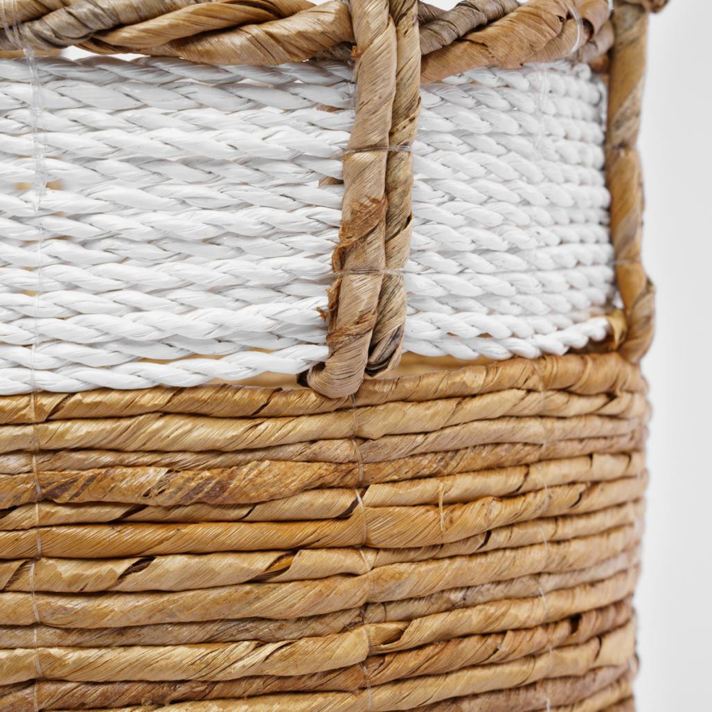 Cesta de mimbre blanco S Unix