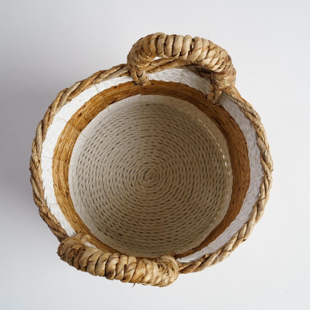 Cesta de mimbre blanco S Unix