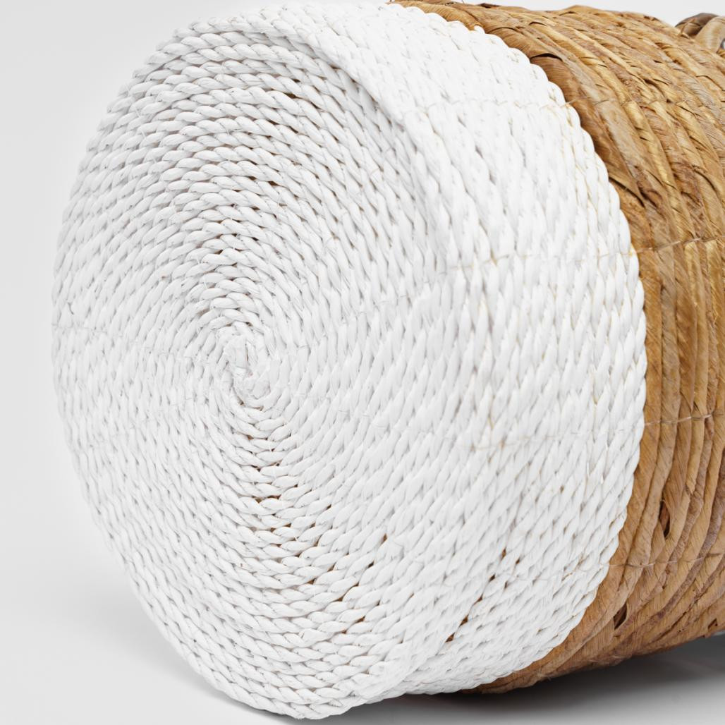 Cesta de mimbre blanco S Unix