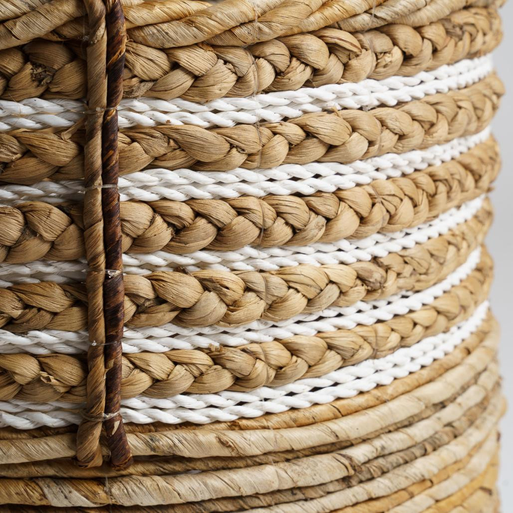 Gran cesta de mimbre beige XL Yvo