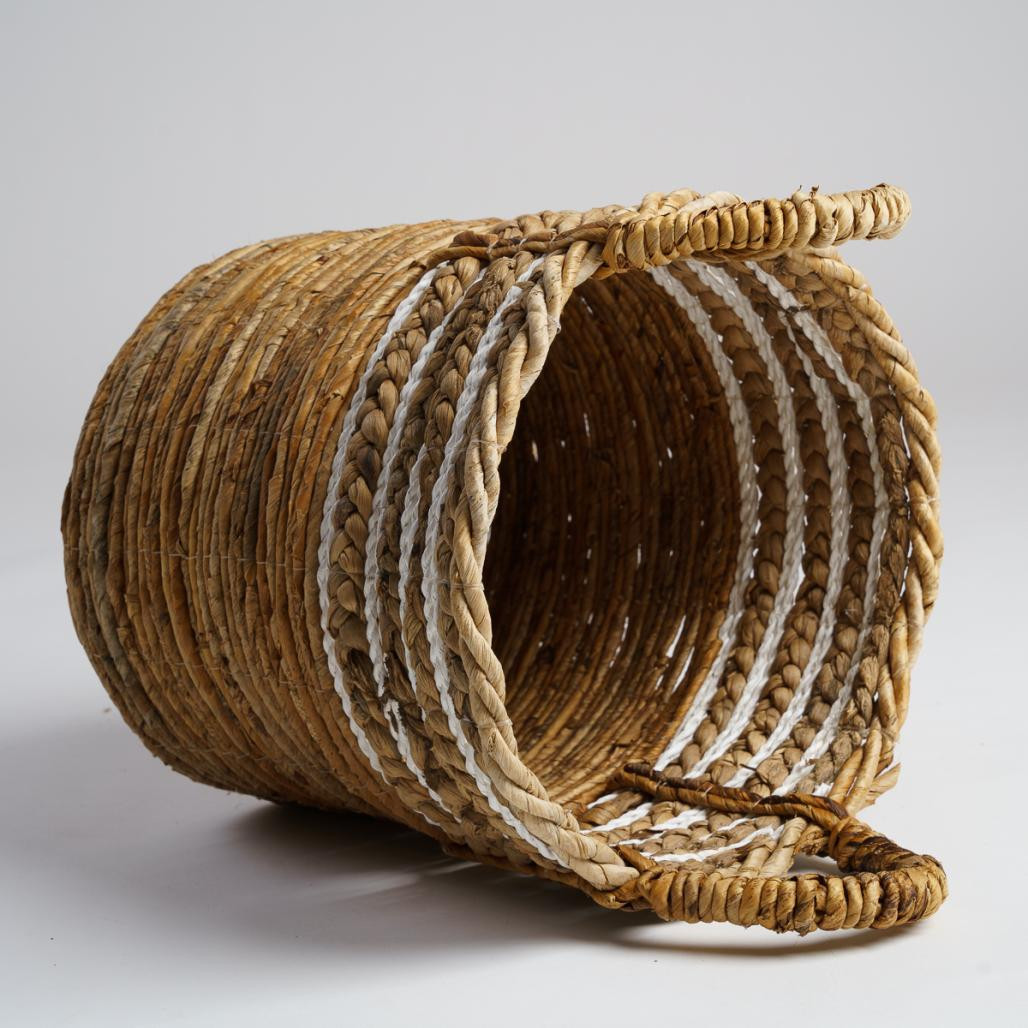 Cesta de mimbre beige M Yvo