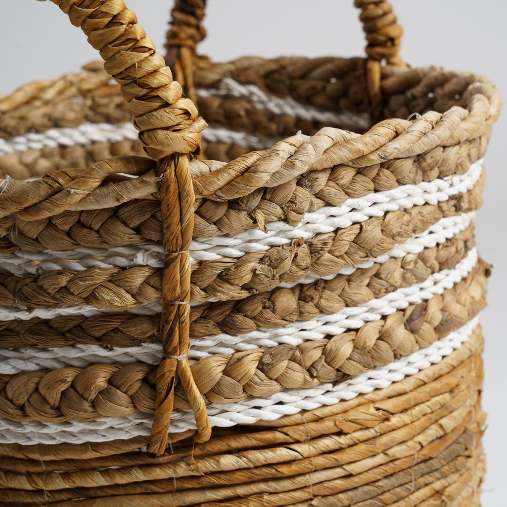 Cesta de mimbre beige M Yvo