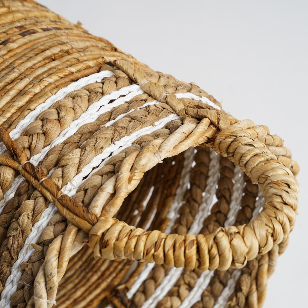 Cesta de mimbre beige M Yvo