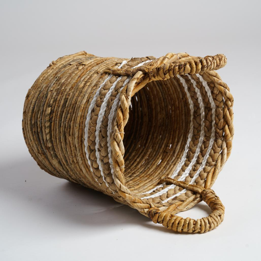 Cesta de fibra vegetal beige S Yvo Cesta de fibra vegetal beige S Yvo