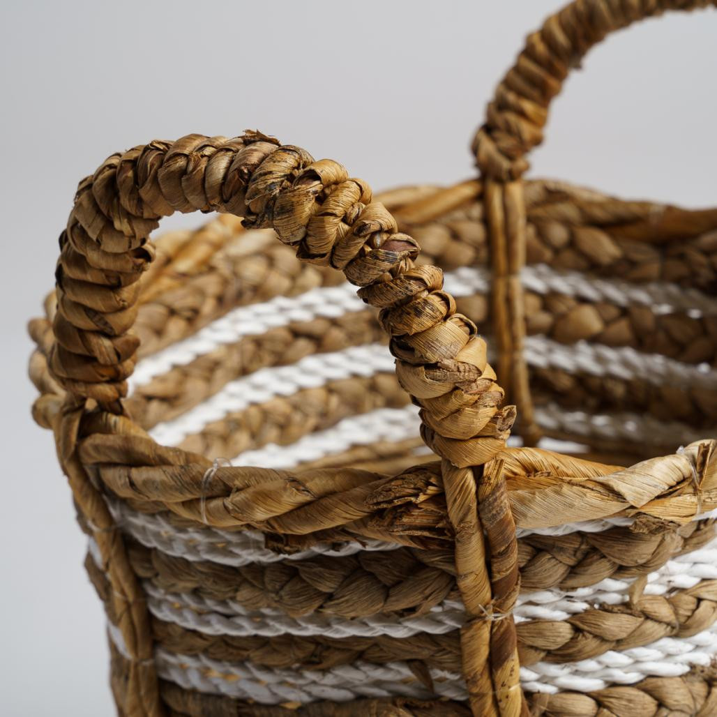 Cesta de fibra vegetal beige S Yvo Cesta de fibra vegetal beige S Yvo