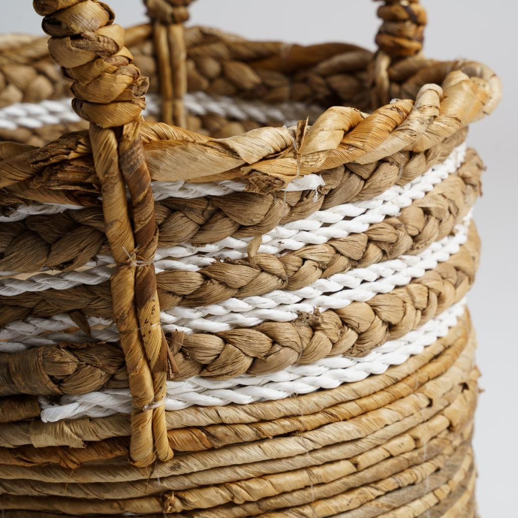 Cesta de fibra vegetal beige S Yvo Cesta de fibra vegetal beige S Yvo