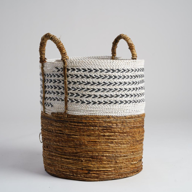 Gran cesta con asas de fibra vegetal XL Sookie