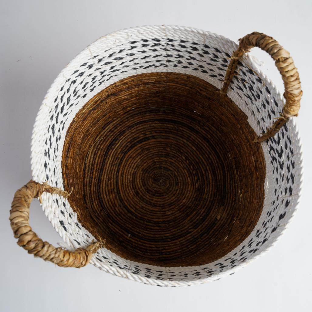 Gran cesta con asas de fibra vegetal XL Sookie Gran cesta con asas de fibra vegetal XL Sookie