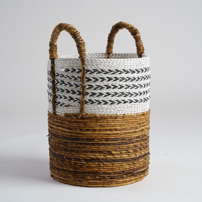 Cesta con asas de fibra vegetal M Sookie