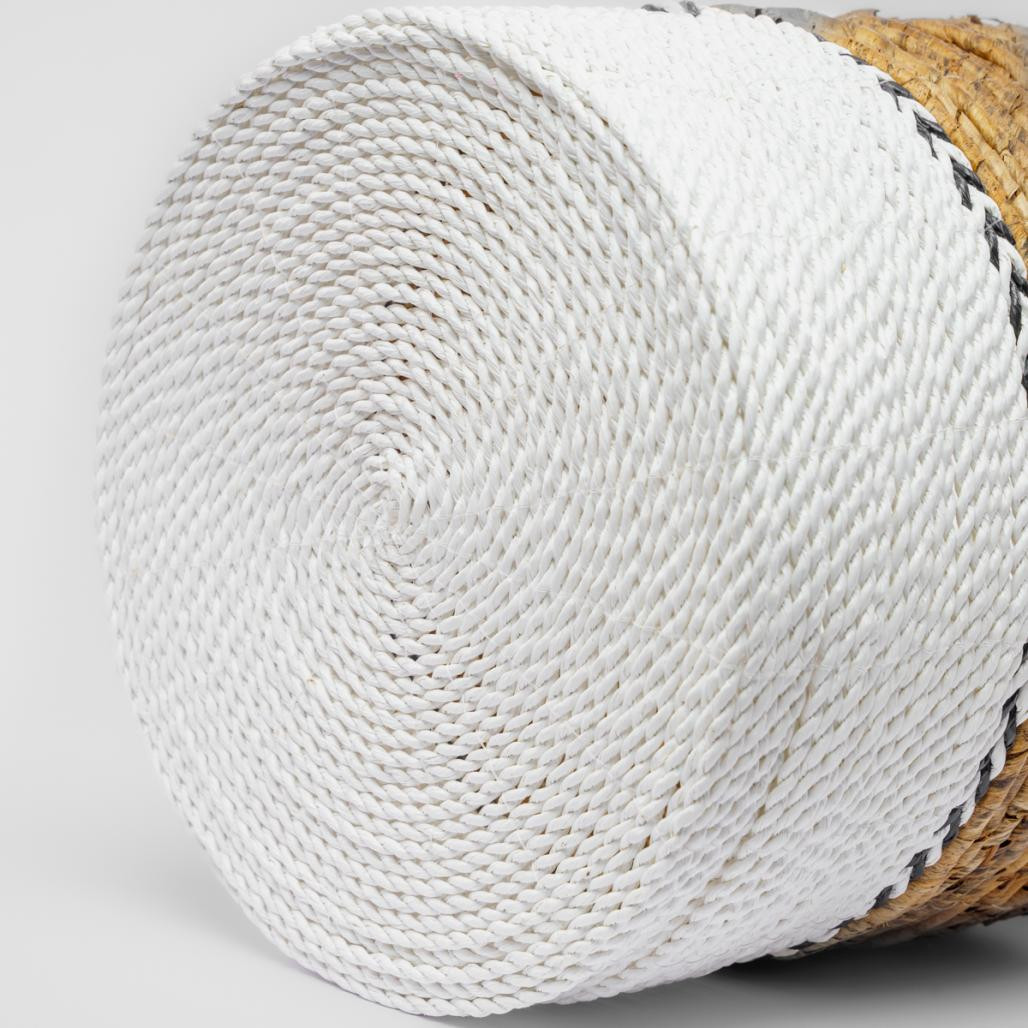 Gran cesta de mimbre crudo y marrón XL Izia