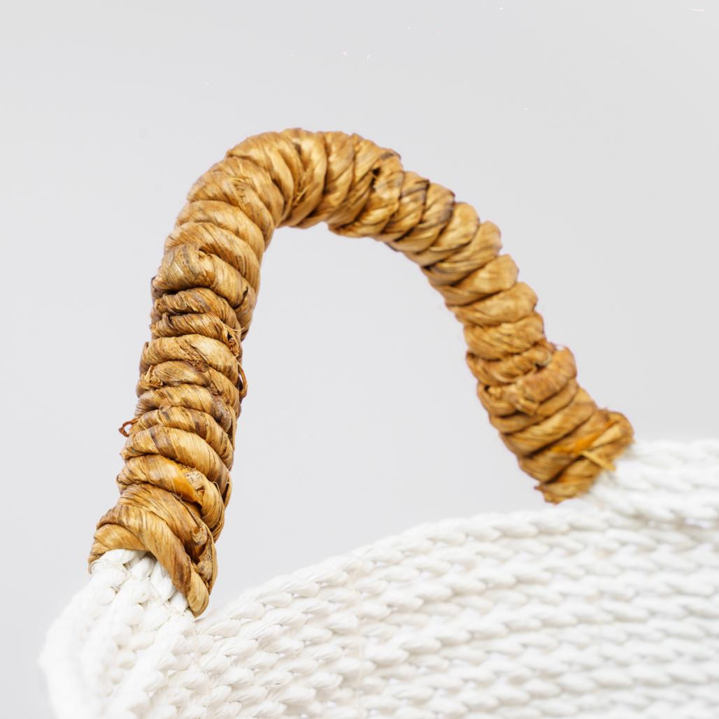 Gran cesta de mimbre crudo y marrón XL Izia