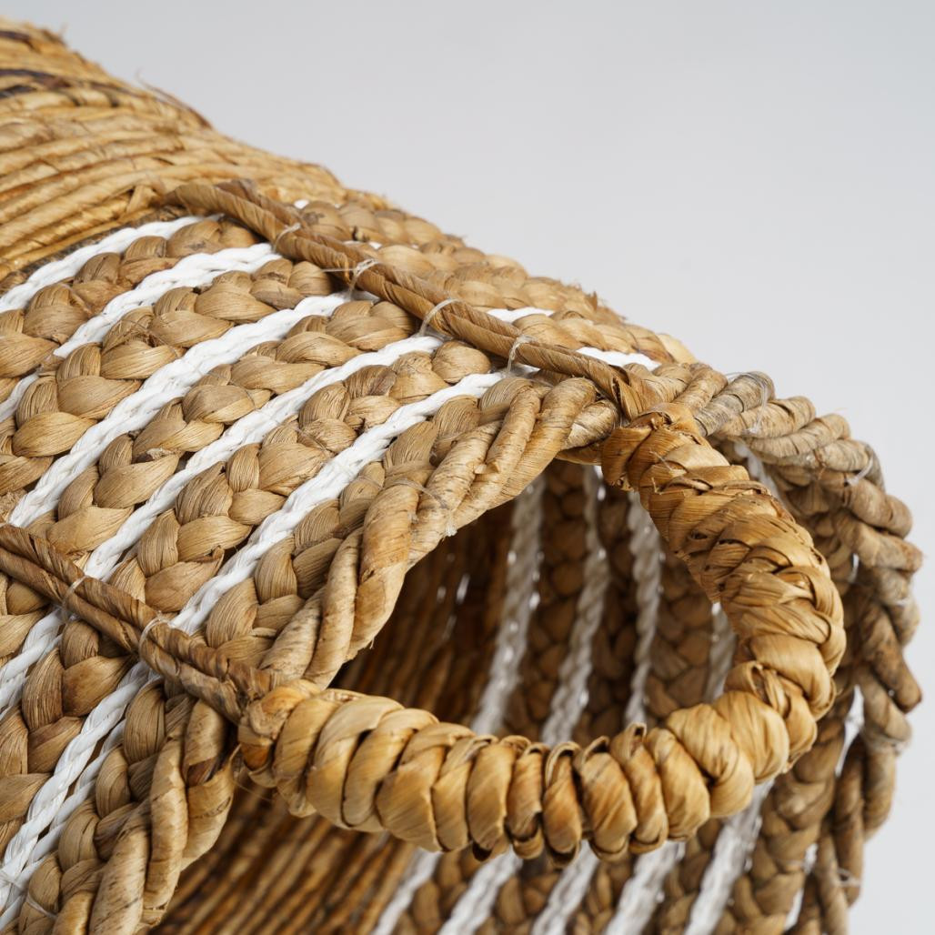 Cesta de fibra vegetal beige L Yvo Cesta de fibra vegetal beige L Yvo