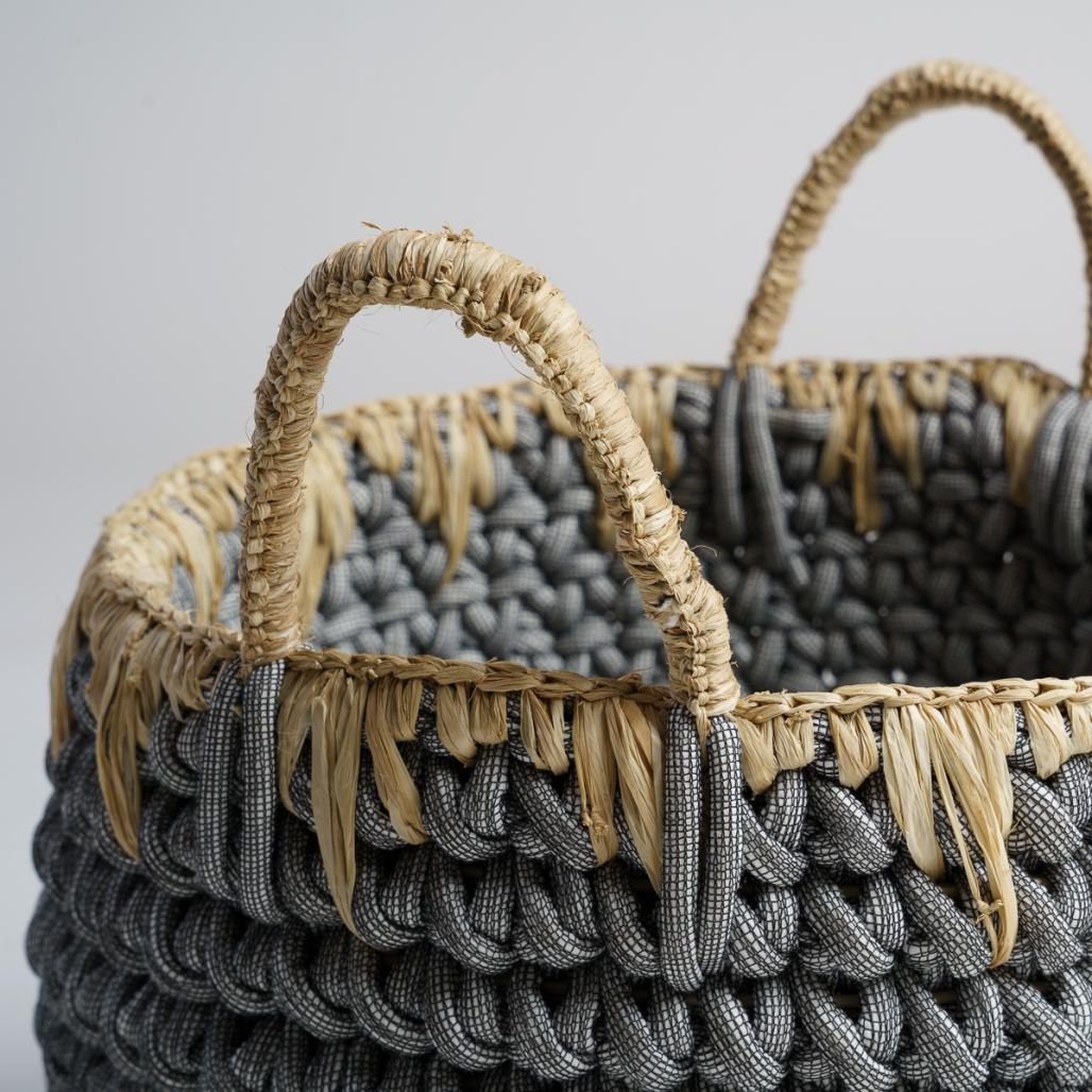 Cesta de cuerda L Eika