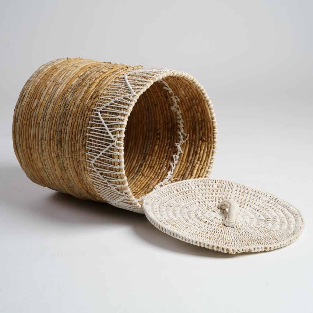 Cesta trenzada con tapa Major A.47 cm Cesta trenzada con tapa Major A.47 cm