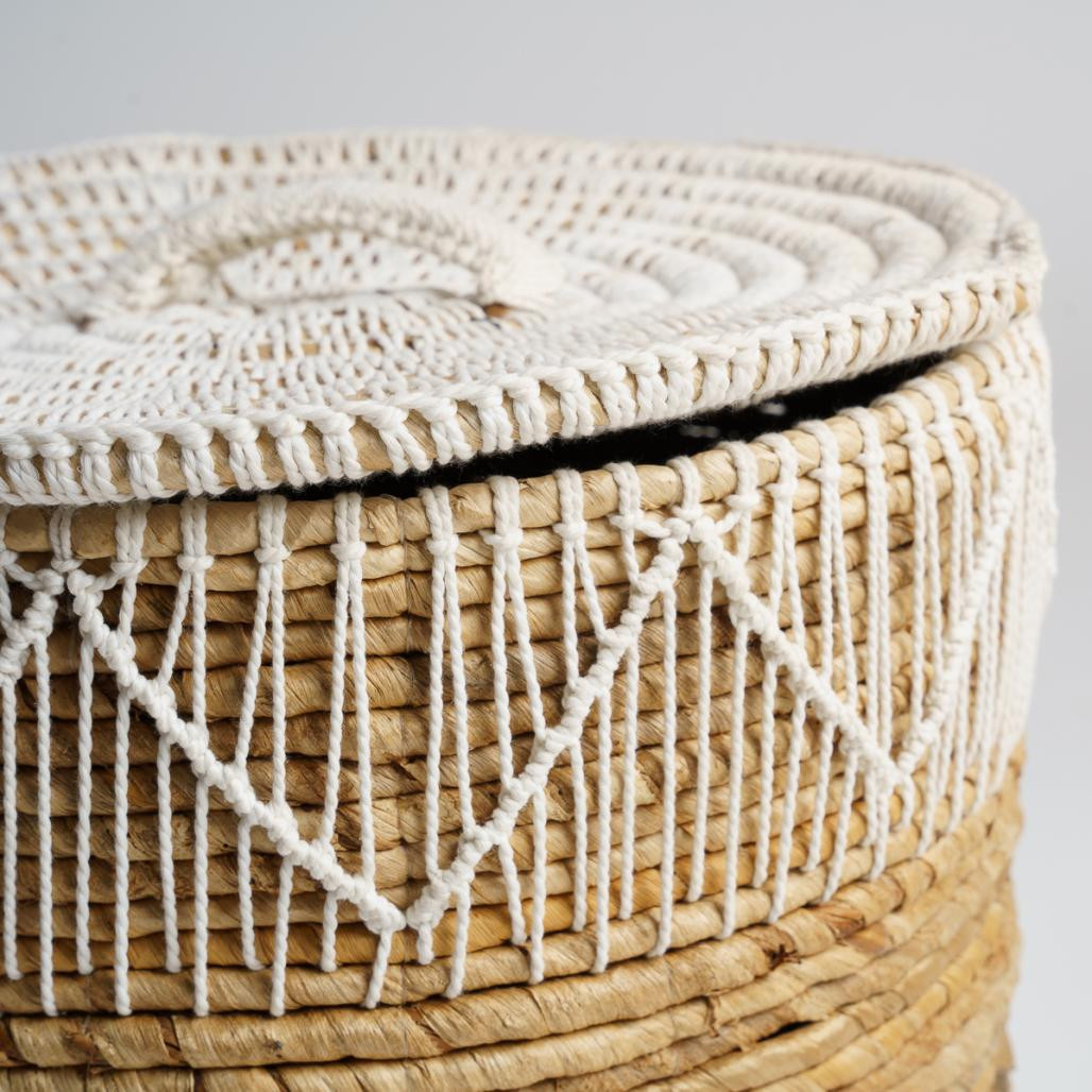 Cesta trenzada con tapa Major A.47 cm Cesta trenzada con tapa Major A.47 cm