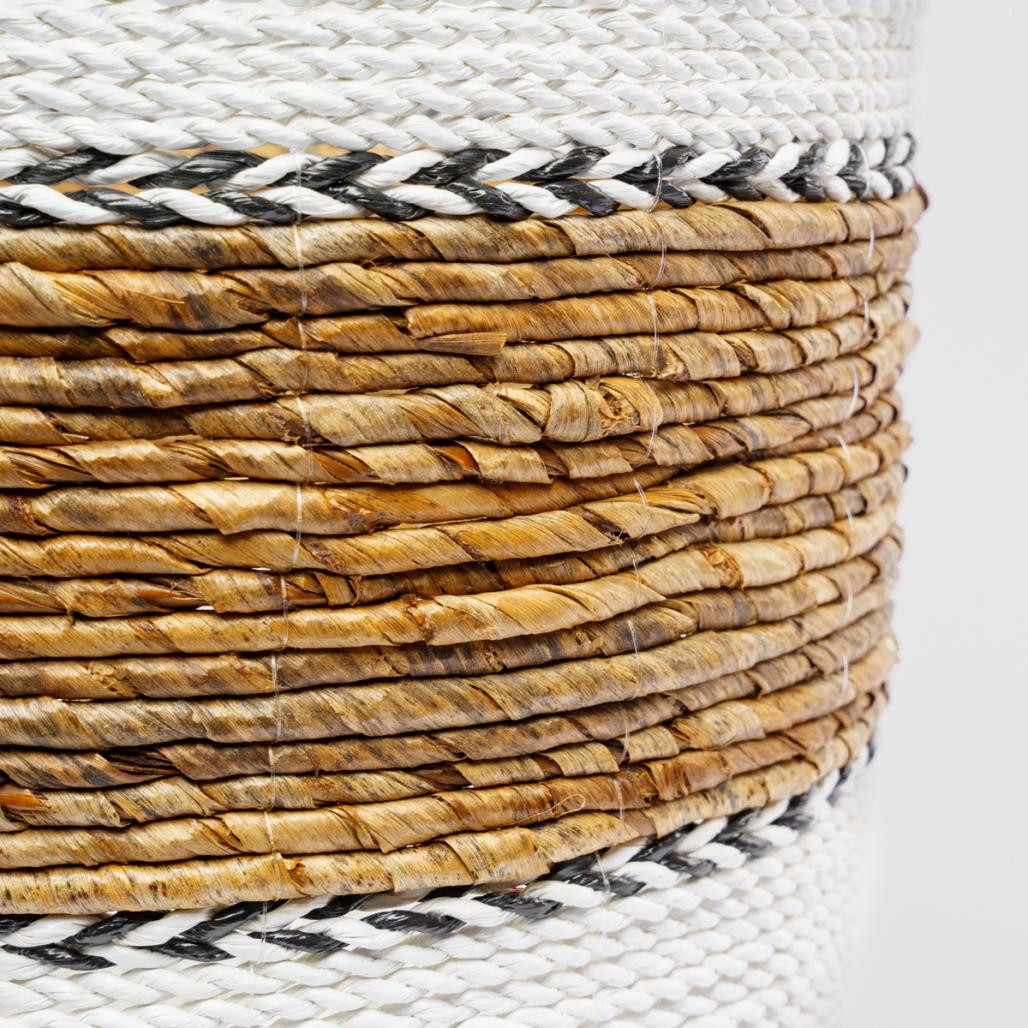 Lot de 2 paniers L en fibre végétale L-S Izia Lot de 2 paniers L en fibre végétale L-S Izia