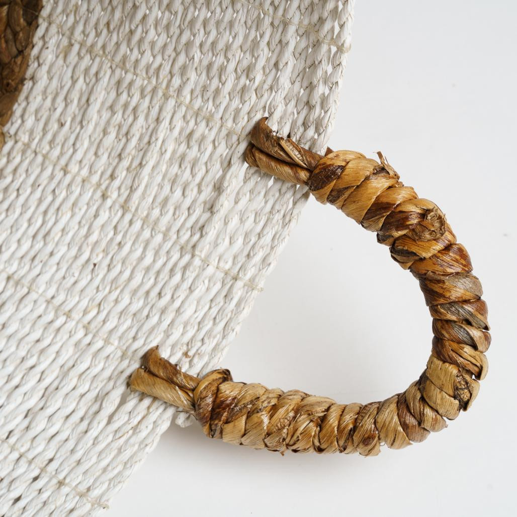 Paniers en jacinthe d'eau écru et marron L-S Mizu (x2) Paniers en jacinthe d'eau écru et marron L-S Mizu (x2)