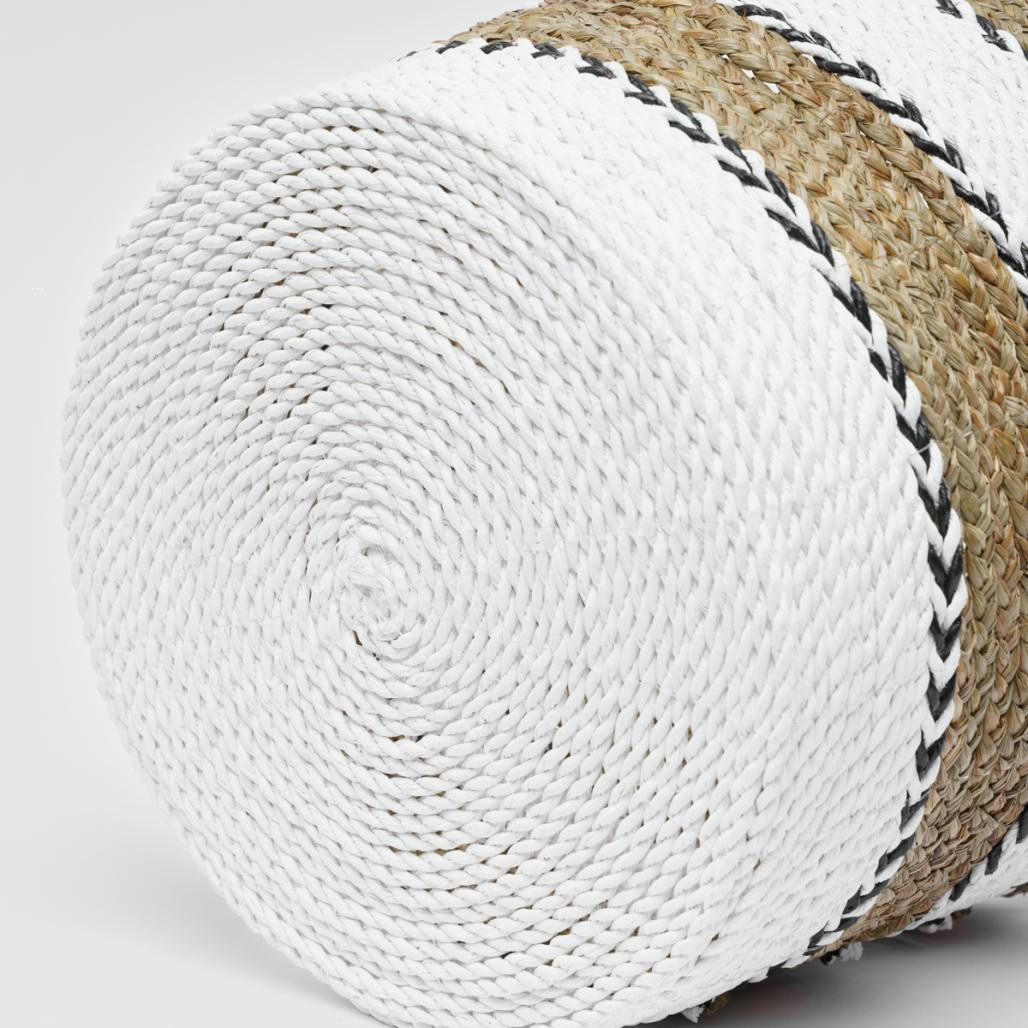 2 paniers tressés en jacinthe d'eau XL-M Cassi 2 paniers tressés en jacinthe d'eau XL-M Cassi