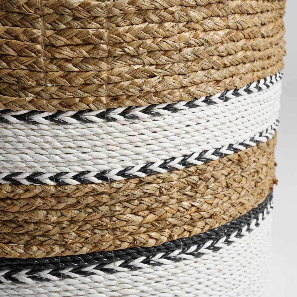 2 paniers tressés en jacinthe d'eau L-S Cassi 2 paniers tressés en jacinthe d'eau L-S Cassi