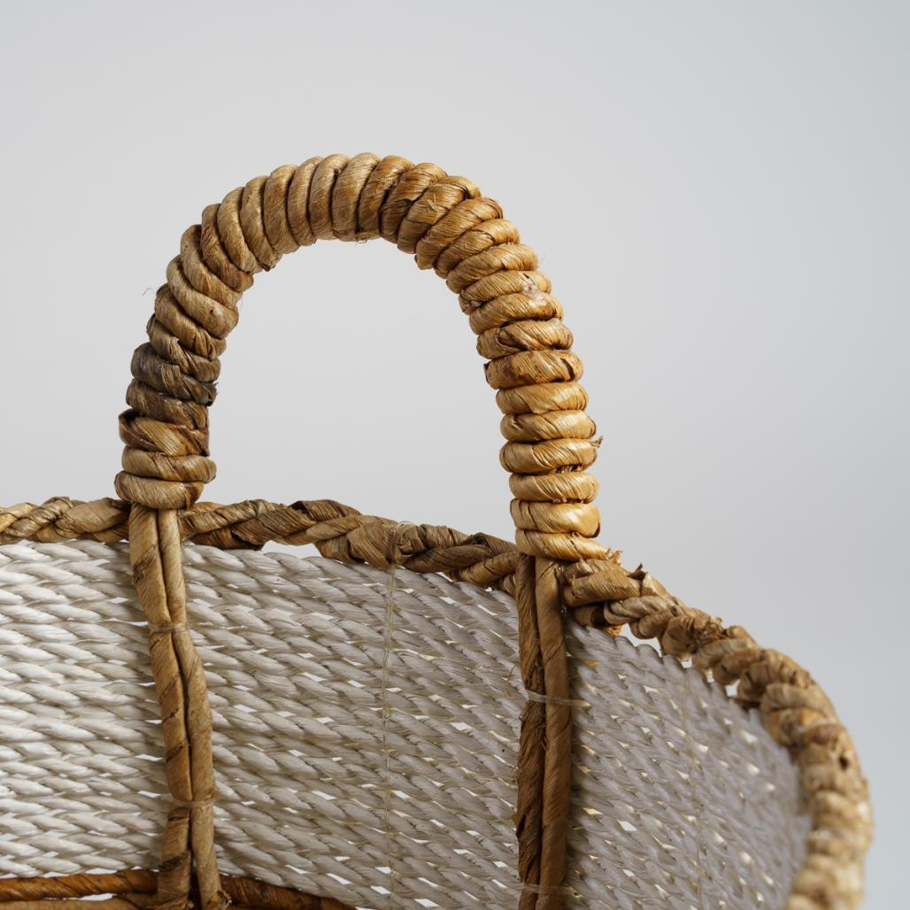 Lot de 2 paniers en fibre végétale avec poignées XL-M Unix Lot de 2 paniers en fibre végétale avec poignées XL-M Unix