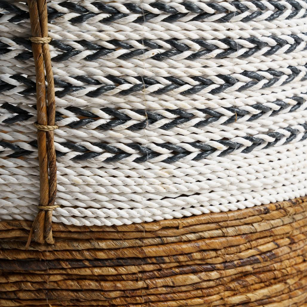 2 paniers avec poignée en fibre végétale XL-M Sookie 2 paniers avec poignée en fibre végétale XL-M Sookie